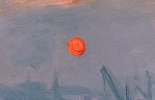 Détail d'Impression, soleil levant (1872) de Claude Monet