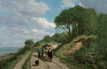 Eugène BOUDIN (1824-1898), The Trouville Road (Near Le Butin), Honfleur, ca. 1855-1860, oil on canvas, 57 x 83 cm. © Honfleur, musée Eugène Boudin