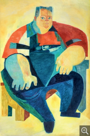 Reynold ARNOULD (1919-1980), Big boy (Camille Renault), étude n° 1, 25 septembre 1948, huile sur toile, 188 x 128 cm. Puteaux, collection Maison de Camille. © cliché S. Nagy