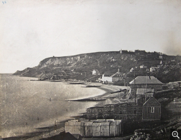 Edouard Fortin, Le Bord de mer à Sainte-Adresse à marée haute, 1857 - 1858, Bibliothèque municipale du Havre, Collection SHED