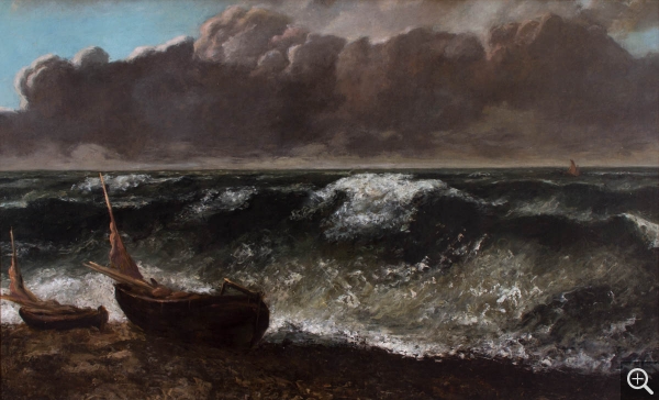 Gustave COURBET (1819-1877), The Wave, 1869, oil on canvas, 71.5 x 116.8 cm. © MuMa Le Havre / Charles Maslard