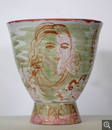 Raoul DUFY (1877-1953), Vase with Bathers and Swans, 1930, ceramic, h. : 29.5 cm / diam. : 29.5 cm. © MuMa Le Havre / Charles Maslard — © ADAGP, Paris, 2013