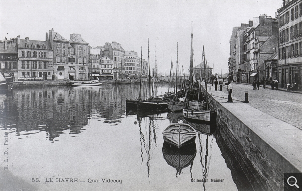 Le Havre, Quai Videcoq.. archives municipales du Havre, Collection Mainier. © Archives municipales Le Havre / E.L.D., Paris