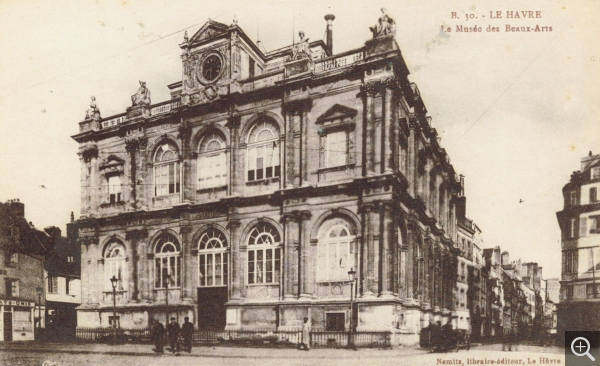 Le musée des beaux-arts du Havre, ca. 1930, carte postale. © Le Havre, musées historiques