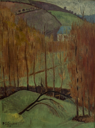 Paul SÉRUSIER (1864-1927), La Colline aux peupliers, 1907, huile sur toile, 73,3 x 54,4 cm. © MuMa Le Havre / David Fogel