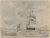 Eugène BOUDIN (1824-1898), Marine avec voilier, ca. 1875, aquarelle et crayon sur papier, 11,5 x 15,1 cm. Ailsa Mellon Bruce Collection. © Washington, National Gallery of Art