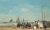 Eugène BOUDIN (1824-1898), Scène de plage à Trouville, ca. 1863, huile sur bois, 34,8 x 57,5 cm. Collection of Mr. and Mrs. Paul Mellon. © Washington, National Gallery of Art