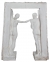Albert BARTHOLOMÉ (1848-1928), Seconde maquette pour le Monument aux morts - Porte de l'au-delà, ca. 1895, plâtre, 84 x 68,5 x 40 cm. © MuMa Le Havre / Charles Maslard