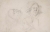 Eugène BOUDIN (1824-1898), Études pour un portrait de vieille dame, ca. 1846-1850, graphite sur papier vélin, 12,4 x 19,8 cm. © MuMa Le Havre / Florian Kleinefenn