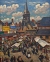 Henri Liénard de SAINT-DÉLIS (1878-1949), Le Marché d’Honfleur, huile sur toile, 81 x 65 cm. © MuMa Le Havre / David Fogel