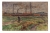 Gaston PRUNIER (1863-1927), Usine près du Havre, vers 1899, crayon noir et aquarelle sur papier, 32,5 x 50,5 cm. Le Havre, musée d’art moderne André Malraux, achat de la ville, 2019. © MuMa Le Havre / Charles Maslard