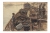 Gaston PRUNIER (1863-1927), Les Treuils à main sur un chaland, vers 1899, crayon noir et aquarelle sur papier, 32,5 x 50,5 cm. Le Havre, musée d’art moderne André Malraux, achat de la ville, 2019. © MuMa Le Havre / Charles Maslard
