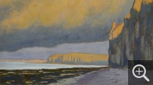 Jean Francis AUBURTIN (1866-1930), Varengeville Cliffs, gouache, 37 x 64.5 cm. Private collection. © MuMa Le Havre / Jean-Louis Coquerel