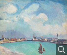 Raoul DUFY (1877-1953), Le Port [L’Avant-Port du Havre], 1907, huile sur toile. Collection particulière. © Courtesy Sotheby’s © ADAGP, Paris 2019