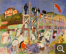 Raoul DUFY (1877-1953), Boardwalk of the Casino Marie-Christine at Le Havre, vers 1906, oil on canvas, 64.8 x 80 cm. Milwaukee Art Museum, Gift of Mrs Harry Lynde Bradley. © Photo P. Richard Eells © Artists Rights Society (ARS), New York  / ADAGP, Paris, 2019