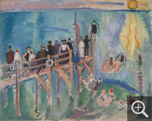Raoul DUFY (1877-1953), Effet de soleil sur l'eau à Sainte-Adresse, 1906, huile sur toile, 65 x 81 cm. Statens Museum for Kunst Copenhague (Danemark). © SMK Foto © ADAGP Paris 2016