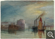 Joseph Mallord William TURNER (1775-1851), Le Havre : Tour François Ier, vers 1832 pour Turner’s Annual Tour, 1834, , 14 x 19.2 cm. . © Tate, Londres, 2017