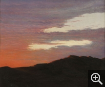 Karl MADSEN (1855-1938), Coucher de soleil à Skagen, Danemark, 1906, huile sur toile, 47 x 55 cm. . © A. Leprince