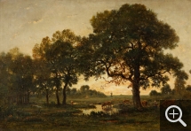 Théodore ROUSSEAU (1812-1867), The Oak Pond, oil on wood, 41.2 x 61.8 cm. © Cherbourg-Octeville, musée d’art Thomas Henry / Daniel Sohier