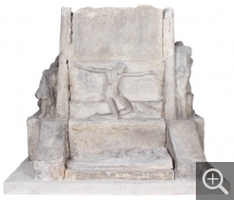 Albert BARTHOLOMÉ (1848-1928), Première maquette pour le Monument aux morts du père Lachaise, 1892-1893, plâtre, 85,5 x 98,5 x 84 cm. © MuMa Le Havre / Charles Maslard