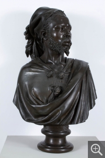 Charles-Henri-Joseph CORDIER (1827-1905), Le Nubien, 1848, bronze, h. : 85 cm. © MuMa Le Havre / Charles Maslard