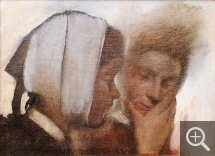 Edgar DEGAS (1834-1917), Les Blanchisseuses, ca. 1870-1872, huile sur toile, 15 x 21 cm. © Ministère de la Culture et de la Communication / Didier Plowy Edgar DEGAS (1834-1917), Les Blanchisseuses, ca. 1870-1872, huile sur toile, 15 x 21 cm. © Ministère de la Culture et de la Communication / Didier Plowy