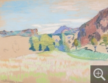 Armand GUILLAUMIN (1841-1927), Agay Valley, pastel on paper, 47.2 x 62.2 cm. © MuMa Le Havre / Charles Maslard