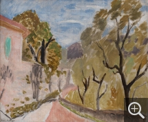 Henri MATISSE (1869-1954), Landscape or Street in the South, 1919, oil on canvas cardboard, 38 x 46 cm. Droits Photo : © MuMa Le Havre / David Fogel — Droits Auteur : © Succession H. Matisse