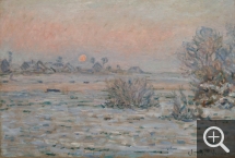 Claude MONET (1840-1926), Soleil d'hiver, Lavacourt, 1879-1880, huile sur toile, 55 x 81 cm. © MuMa Le Havre / David Fogel Claude MONET (1840-1926), Soleil d'hiver, Lavacourt, 1879-1880, huile sur toile, 55 x 81 cm. © MuMa Le Havre / David Fogel