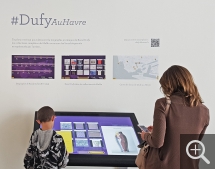 Médiation numérique de l'exposition Dufy au Havre. © MuMa Le Havre / Claire Palué