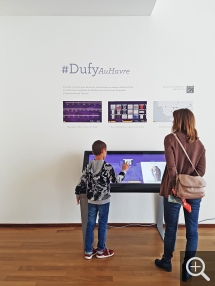 Médiation numérique de l'exposition Dufy au Havre. © MuMa Le Havre / Claire Palué