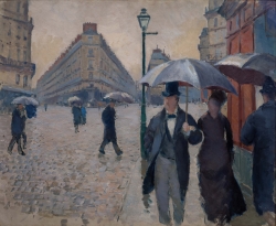 Gustave CAILLEBOTTE (1848-1894), Rue de Paris, temps de pluie, 1877, oil on canvas, 54 x 65 cm. . © Christian Baraja / Bridgeman Images