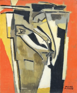 Reynold ARNOULD (1919-1980), Pour un portrait de Frank Elgar, 1964, huile sur toile, 61 x 50 cm. Collection Rot-Vatin. © Droits réservés