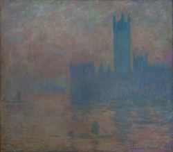 Claude MONET (1840-1926), Le parlement de Londres, effet de brouillard, 1903, huile sur toile, 81 x 92 cm. MuMa Le Havre. © MuMa Le Havre