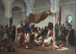 Charles LHULLIER dit aussi LHUILLIER (1824-1898), Le Café des Turcos, 1867-1868, huile sur toile, 100,5 x 140 cm. Le Havre, musée d'art moderne André Malraux, achat de la Ville, 1868. © 2016 MuMa Le Havre / Charles Maslard Charles LHULLIER dit aussi LHUILLIER (1824-1898), Le Café des Turcos, 1867-1868, huile sur toile, 100,5 x 140 cm. Le Havre, musée d'art moderne André Malraux, achat de la Ville, 1868. © 2016 MuMa Le Havre / Charles Maslard