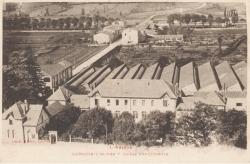 L’Ariège, Laroque d’Olmes, usine Fonquernie, vers 1930-1940. Carte postale, phototypie Labouche frères, Toulouse, 9 x 14 cm. Collection Rot-Vatin