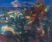 Jean MARZELLE (1916-2005), L'arbre rouge, 1956, huile sur toile, 73 x 92 cm. Le Havre, musée d'art moderne André Malraux, dépôt du CNAP, 1957. © 2011 MuMa Le Havre / Charles Maslard © ADAGP, Paris 2020