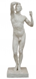 Auguste RODIN (1840-1917), L’Âge d’airain (Grand modèle), 1877, plâtre patiné au vernis gomme laque, 180 x 68,5 x 54,5 cm. © MuMa Le Havre / Charles Maslard
