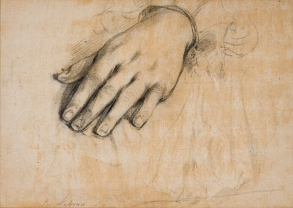 Charles Lebrun, Etude de main