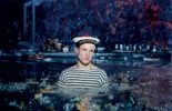 PIERRE ET GILLES - Pierre Commoy (1950) et Gilles Blanchard (1953), In Le Havre Harbor, Model : Frédéric Lenfant, 1998, painted photography, 101 x 124 cm. Private collection. © Pierre et Gilles