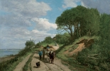 Eugène BOUDIN (1824-1898), La Route de Trouville (près du Butin), Honfleur, ca. 1855-1860, huile sur toile, 57 x 83 cm. © Honfleur, musée Eugène Boudin