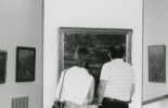 Vue scénographique d'une exposition, décennie 1980. Archives MuMa Le Havre. ©  Droits réservés
