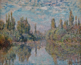 Claude MONET (1840-1926), The Seine at Vétheuil, 1878, oil on canvas, 50. 5  x 61.5 cm. © MuMa Le Havre / David Fogel