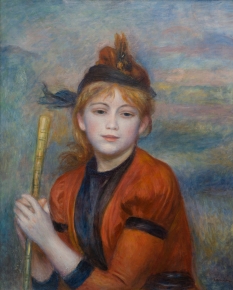 Pierre-Auguste RENOIR (1841-1919), L'Excursionniste, ca. 1888, huile sur toile, 61,5 x 50 cm. © MuMa Le Havre / David Fogel
