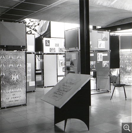 Vue de l’exposition Jacques Copeaux, Musée-maison de la Culture du Havre (1er avril – 30 avril 1962). . Le Havre, Archives du musée d’art moderne André Malraux