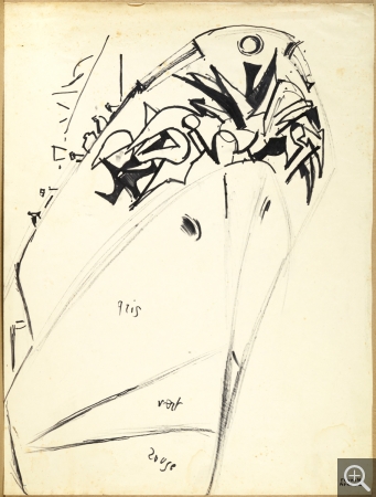 Reynold ARNOULD (1919-1980), Etude pour la figure de proue du pétrolier Bollsta, vers 1965, . . © All rights reserved