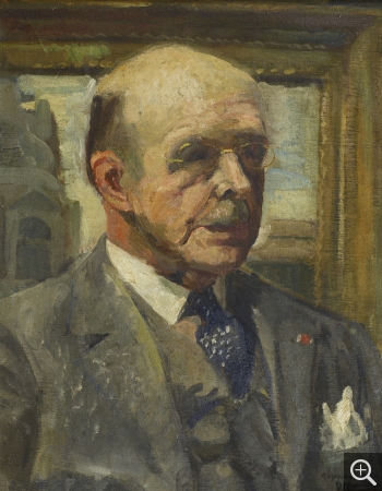 Reynold ARNOULD (1919-1980), Portrait de Jacques-Émile Blanche, 1933, huile sur toile, 43,5 x 34 cm. Collection Rot-Vatin. © cliché S. Nagy