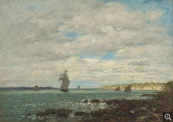 Eugène BOUDIN (1824-1898), Côte de Bretagne, 1870, huile sur toile, 47,3 x 66 cm. Collection of Mr. and Mrs. Paul Mellon. © Washington, National Gallery of Art