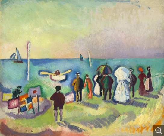 Raoul DUFY (1877-1953), La Plage de Sainte-Adresse, 1906, huile sur toile, 54 × 64,8 cm. Washington, National Gallery of Art, collection of Mr. and Mrs. John Hay Whitney. © National Gallery of Art / G. Williams © ADAGP, Paris 2019