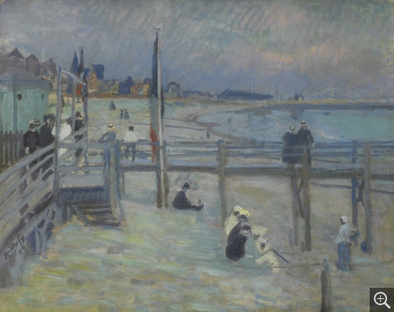 Raoul DUFY (1877-1953), La Plage de Sainte-Adresse [La Plage du Havre], 1904, huile sur toile, 65 × 81,5 cm. Rouen, Réunion des musées métropolitains Rouen Normandie, musée des Beaux-Arts, collection Depeaux. © C. Lancien © ADAGP, Paris 2019